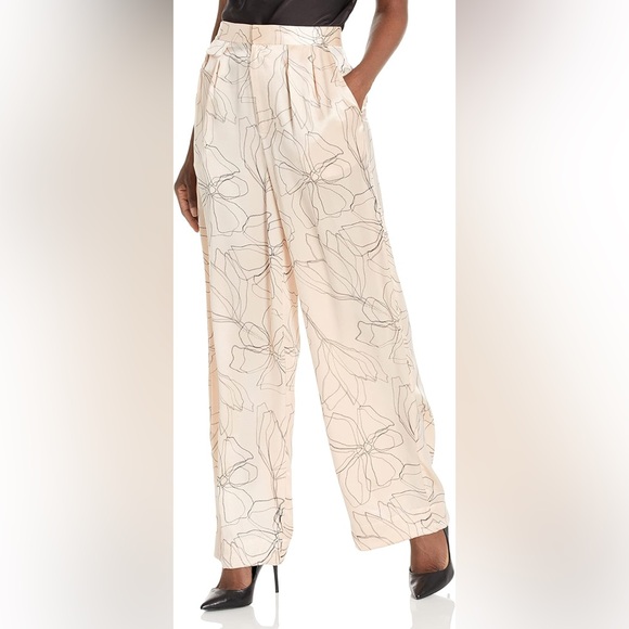 Equipment Pants - Equipment | NWT! Clement Silk Trouser in Shifting Sand And True Black Size: 4